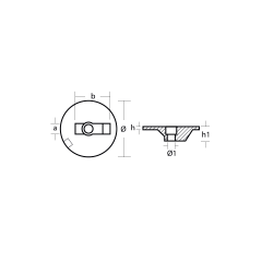 MERCURY/MERCRUISER FLAT TRIM TAB ANODE