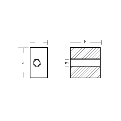 Johnson-Evinrude Gearcase Anode - Anodo a cubo per motori Omc-Johnson-Evinrude