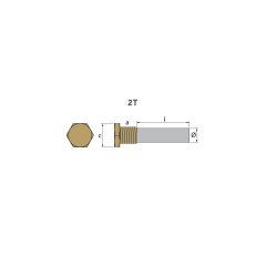 YANMAR KALEM TUTYA VE TAPA th.3/8'' gas conico