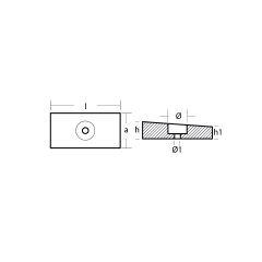 Honda wedge anode - Anodo a cuneo Honda