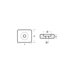 Honda Small plate for case and bracket - Piastrina per supporto motore Honda