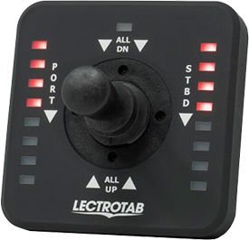 GÖSTERGELİ JOYSTICK FLAP KONTROL PANELİ TEK/ÇİFT İSTASYON 12V/24V (FLYBRIDGE İÇİN İKİNCİ JLC11 KUMANDA SATIN ALINMALIDIR)
