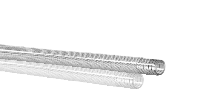 ÇELİK TELLİ VE ÖRGÜLÜ SU HORTUMU ŞEFFAF 19 MM // GIDA KALİTESİ UE 10/2011 FOR SIMULANT TYPE A-B-C-D1 ISO 1307