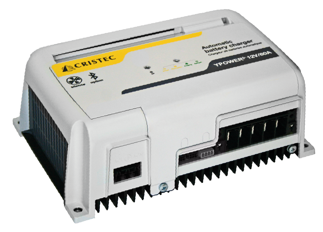 YPOWER AC-DC AKÜ ŞARJ CİHAZI 12V/40A 4 ÇIKIŞ FANSIZ BLUETOOTH BAĞLANTILI ÜCRETSİZ UYGULAMA İLE
