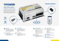 YPOWER AC-DC AKÜ ŞARJ CİHAZI 12V/40A 4 ÇIKIŞ FANSIZ BLUETOOTH BAĞLANTILI ÜCRETSİZ UYGULAMA İLE