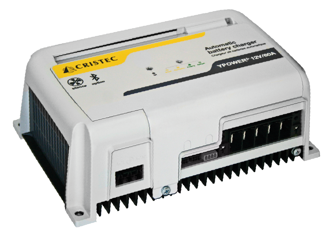 YPOWER AC-DC AKÜ ŞARJ CİHAZI 12V/60A 4 ÇIKIŞ FANSIZ BLUETOOTH BAĞLANTILI ÜCRETSİZ UYGULAMA İLE