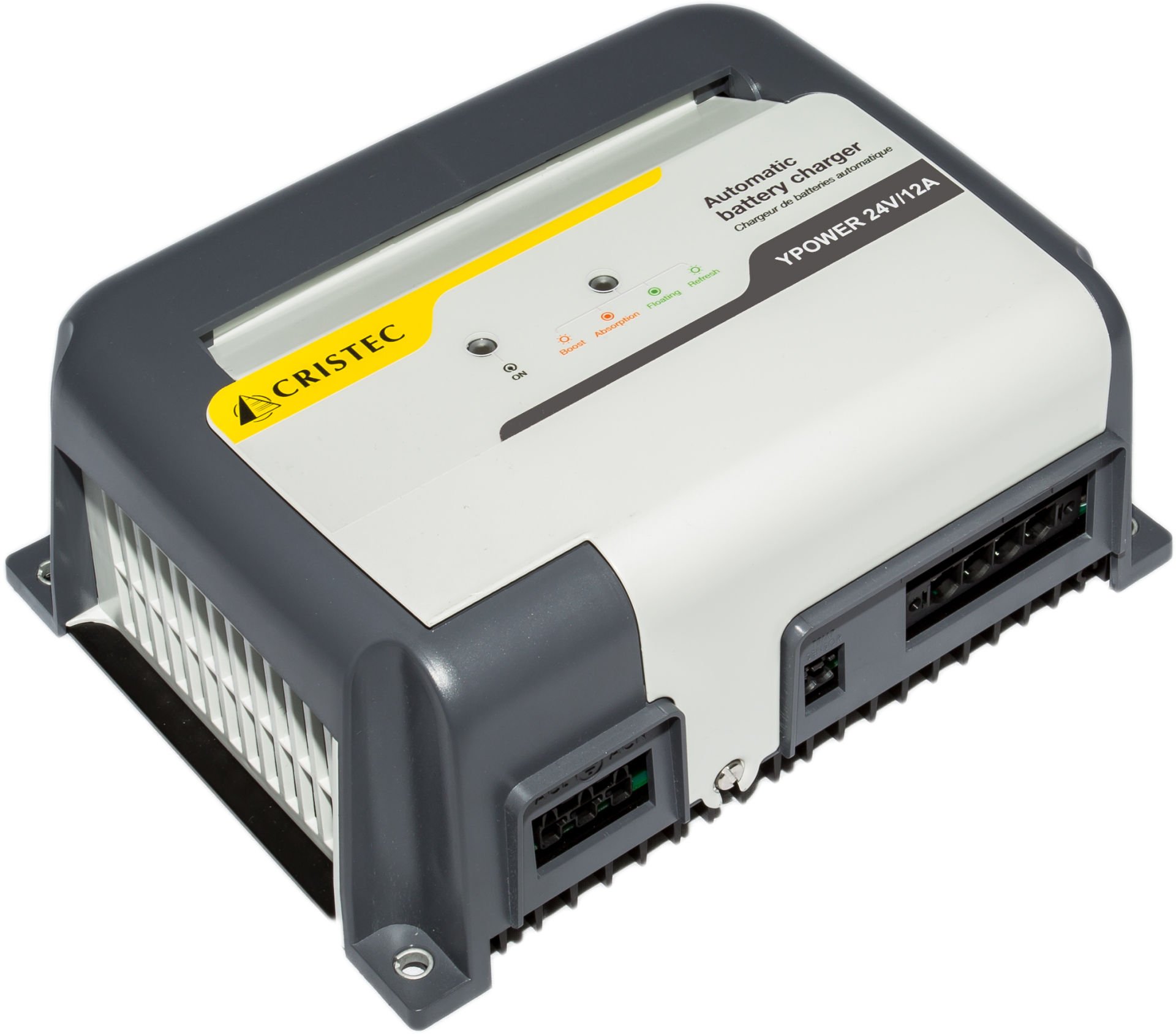 YPOWER AC-DC AKÜ ŞARJ CİHAZI 24V/12A 3 ÇIKIŞ FANSIZ