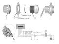 HARARET GÖSTERGESİ 52 mm BEYAZ/BEYAZ