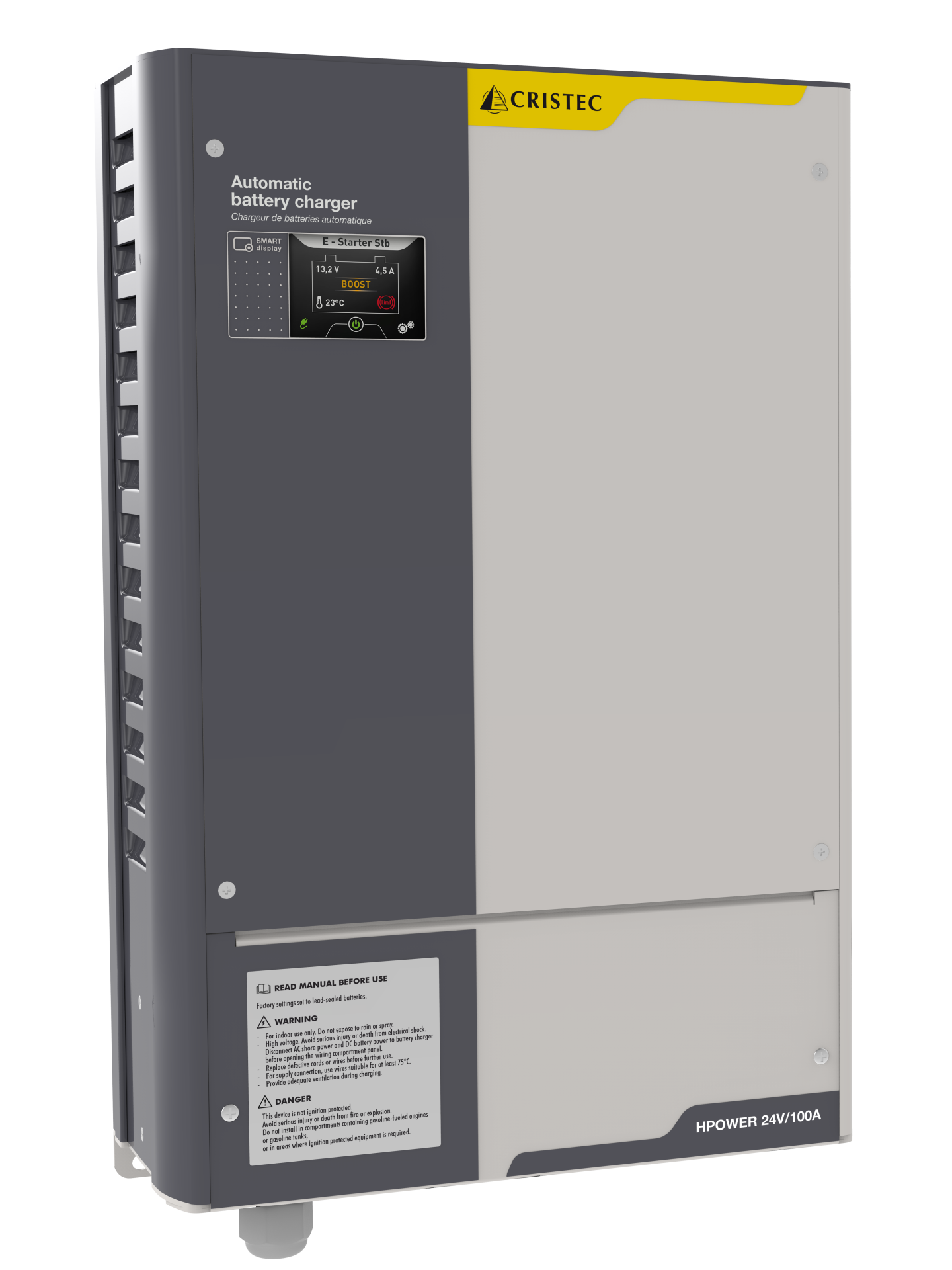 HPOWER AC-DC AKÜ ŞARJ CİHAZI 24V/100A 3 ÇIKIŞ FANLI DNV-GL SERTİFİKALI