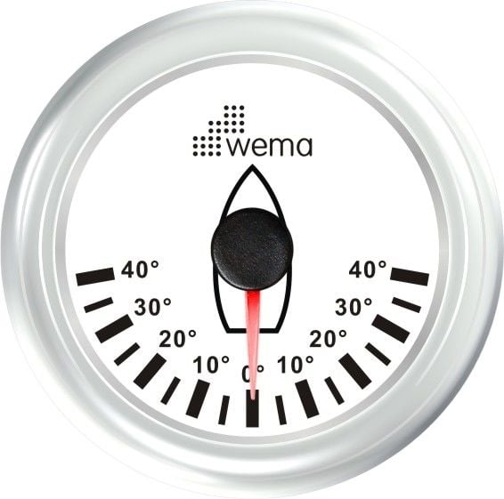 DÜMEN AÇI GÖSTERGESİ  52 mm BEYAZ/BEYAZ