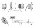 DÜMEN AÇI GÖSTERGESİ  52 mm BEYAZ/BEYAZ