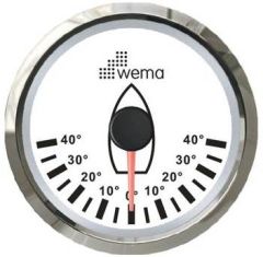 DÜMEN AÇI GÖSTERGESİ  52 mm KROM/BEYAZ