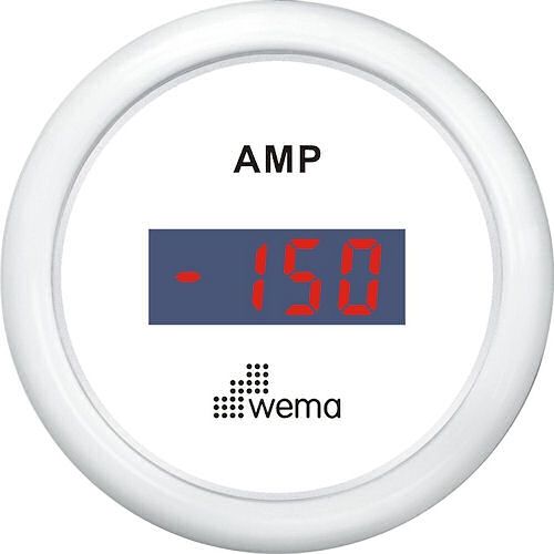 AMPERMETRE ŞÖNTLÜ 52 mm BEYAZ/BEYAZ