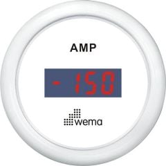 AMPERMETRE ŞÖNTLÜ 52 mm BEYAZ/BEYAZ