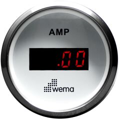 AMPERMETRE ŞÖNTLÜ 52 mm KROM/BEYAZ