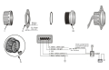 MOTOR ÇALIŞMA ZAMAN SAATİ 52 mm KROM/BEYAZ