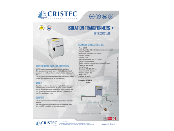 İZOLASYON TRANSFORMATÖRÜ 3600W MANUEL