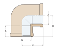 BRONZ 90° DİŞİ-DİŞİ DİRSEK  1/2''