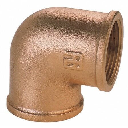 BRONZ 90° DİŞİ-DİŞİ DİRSEK  2''1/2