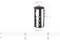 PROFESSIONAL SERİSİ BOILER 100 L DİKEY REZİSTANSIZ (2 X 1500W  YA DA 2 X 3000W REZİSTANS TAKILABİLİR )