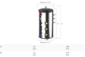 PROFESSIONAL SERİSİ BOILER 150 L DİKEY REZİSTANSIZ (2 X 1500W  YA DA 2 X 3000W REZİSTANS TAKILABİLİR )