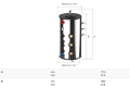 PROFESSIONAL SERİSİ BOILER 200 L DİKEY REZİSTANSSIZ (2 X 1500W  YA DA 2 X 3000W REZİSTANS TAKILABİLİR )