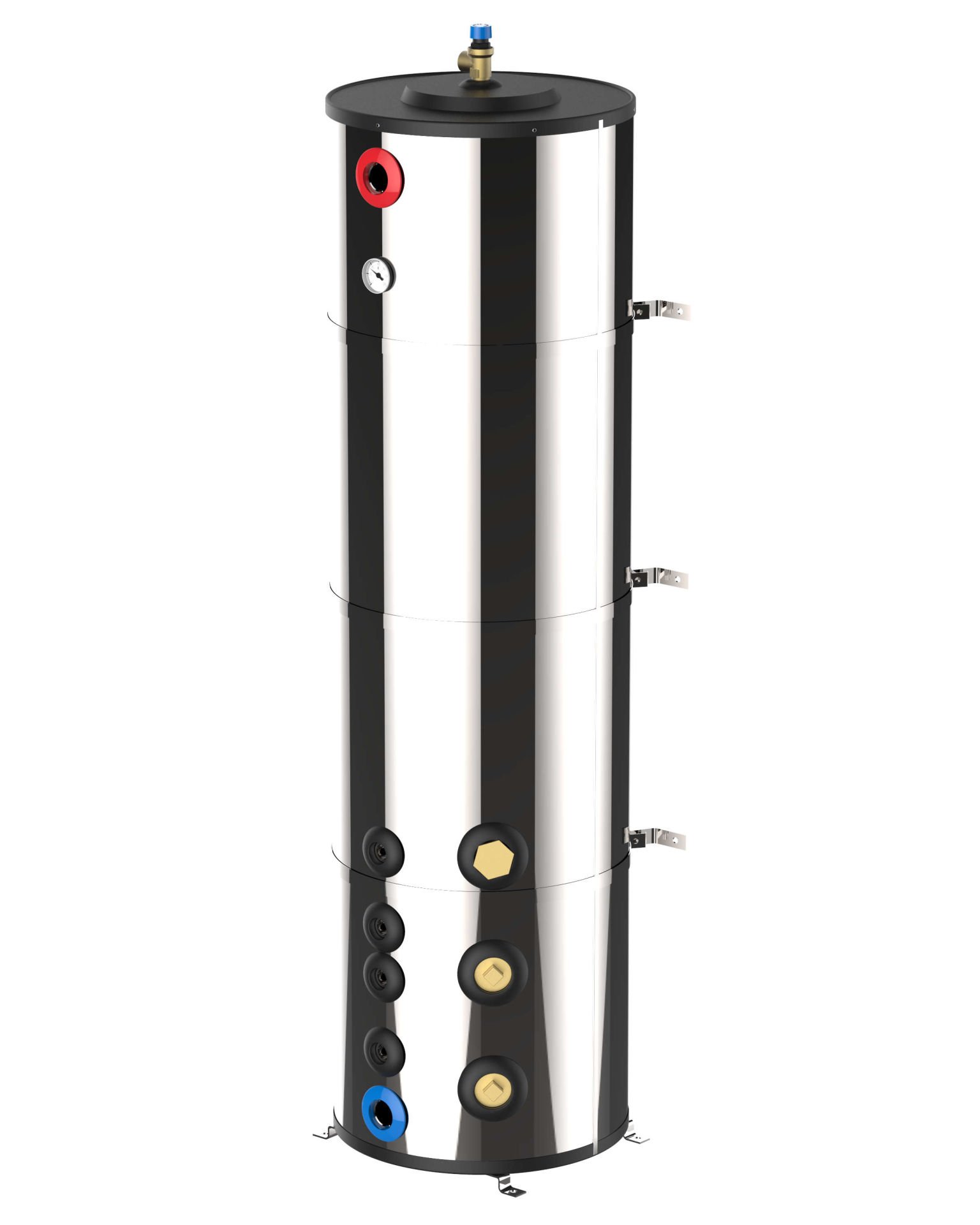 PROFESSIONAL SERİSİ BOILER 200 L DİKEY REZİSTANSSIZ (2 X 1500W  YA DA 2 X 3000W REZİSTANS TAKILABİLİR )