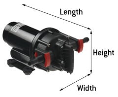 HİDROFOR AQUA JET WPS 3.5 GPM 12V BSP 2.8 BAR 13 LT/DK
