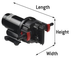 HİDROFOR AQUA JET WPS 3.5 GPM 24V BSP 2.8 BAR 13 LT/DK