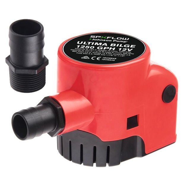 SİNTİNE POMPASI ULTIMA BILGE 1250 GPH 12V INT. SWITCH 79 LT/DK DİJİTAL FLATÖRLÜ