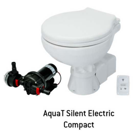 ELEKTRİKLİ KÜÇÜK TAŞ TUVALET AQUAT TOILET SILENT ELECTRIC COMPACT 24V