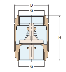 PİRİNÇ YAYLI ÇEKVALF 1.1/4''