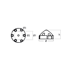 MAX PROP 6 DELİKLİ PERVANE TUTYASI MP63R