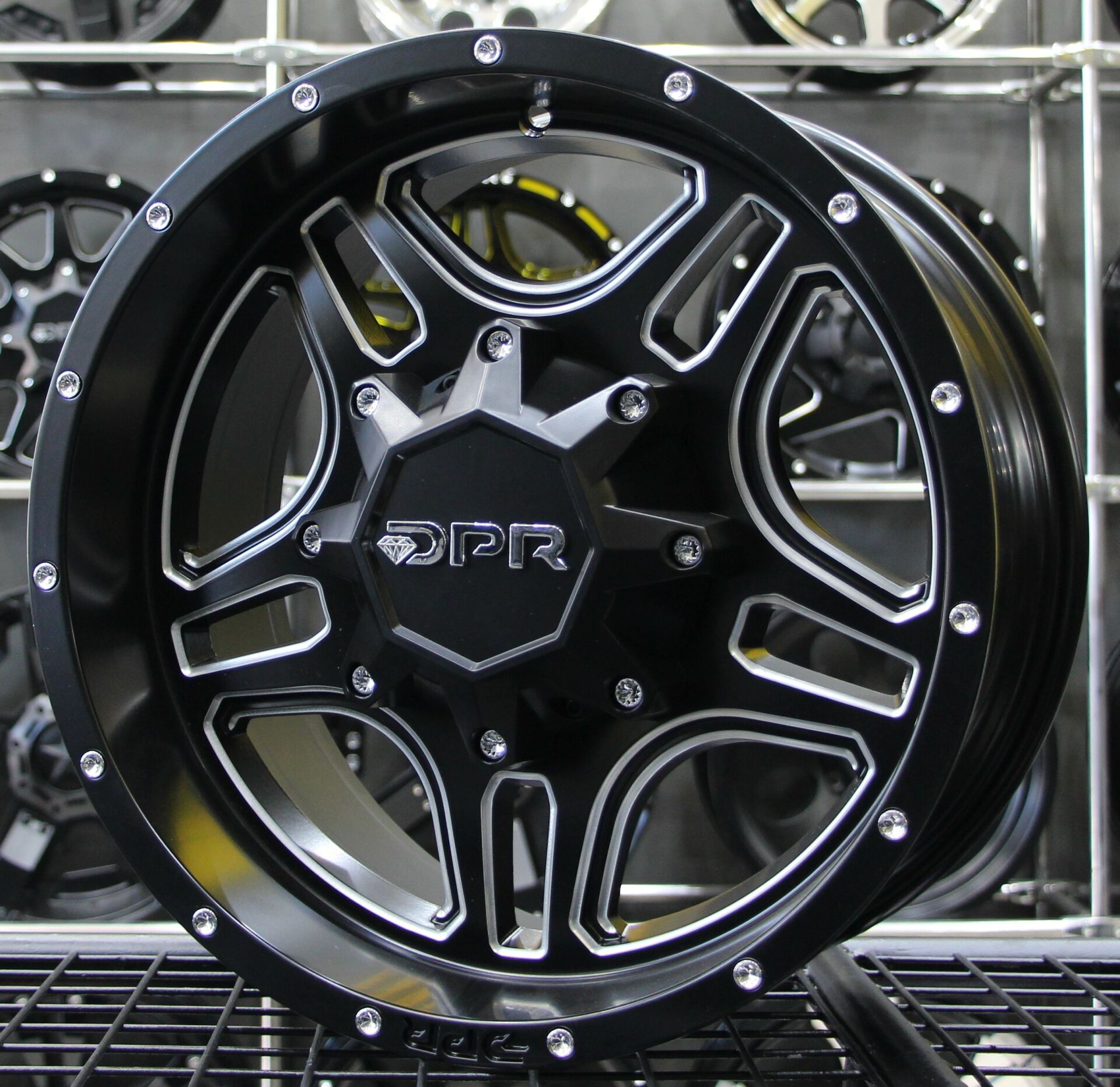 DPR 5133 17X8.5 6X139.7 ET -10 Matt Black