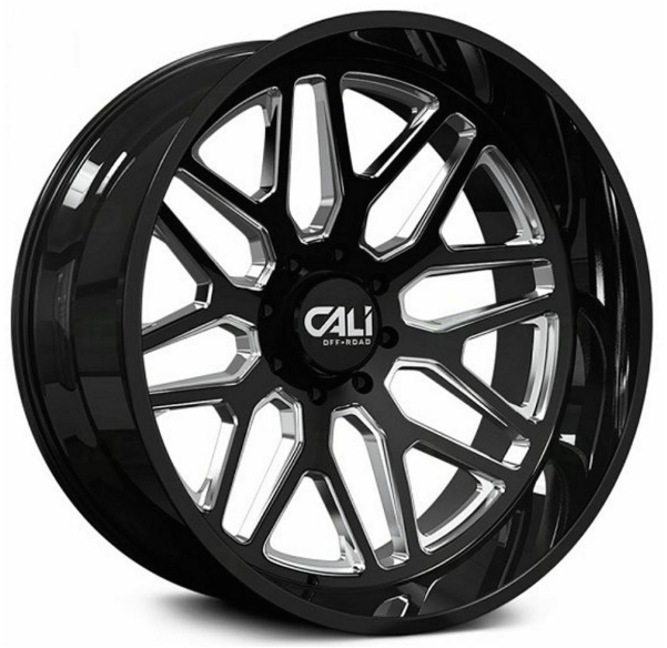 Cali  Invader 9115  22X12 6X139.7 ET-51 MM Gloss Black Milled