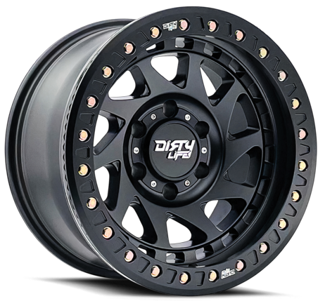 Dirty Life Enigma Race 9313 17X9.0 6X139.7  ET-38 Matte Black / Beadlock