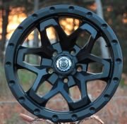 Black Wolf 2836 17X9.0 5X127 ET-25 Matte Black