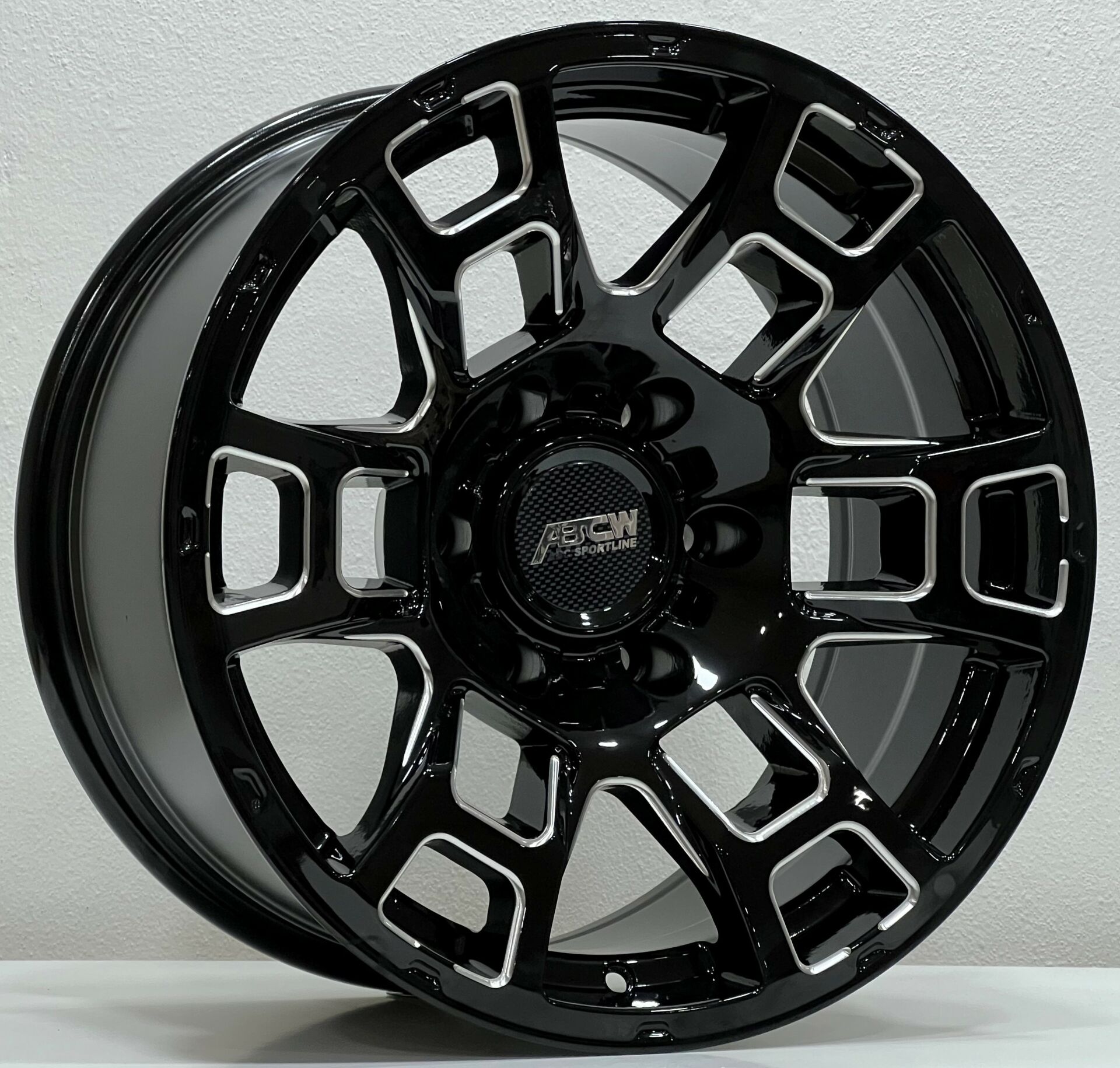 ABCW 7603 17X8.5 6X139.7 ET-12  Black / Milling