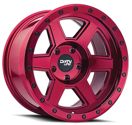 Dirty Life Compound 9315 17X9.0  6X139.7  ET-12 Crimson Candy Red