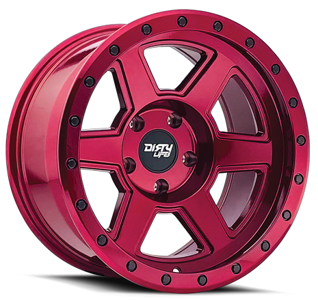 Dirty Life Compound 9315 17X9.0 6X139.7 ET-38 Crimson Candy Red