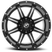 XF 215 20X12 6X139.7 ET-44 Gloss Black / Milled