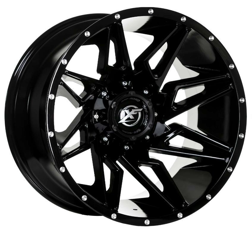 XF 218 20X12 6X139.7 ET-44 Gloss Black