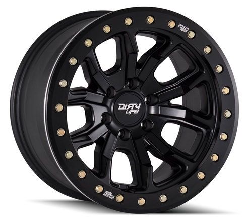 Dirty Life DT-1 9303 20X9.0  8X165.1 ET0 Matte Black Beadlock