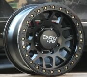 Dirty Life Mesa Race 9312 17X9.0 5X127  ET-12 Matte Black  Beadlock