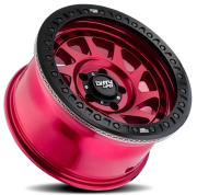 Dirty Life Enigma Race 9313 17X9.0 5X127  ET-38 Crimson Candy Red / Beadlock