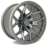Black Wolf 411 17X9.0 6X139.7 ET-12  Gun Metal