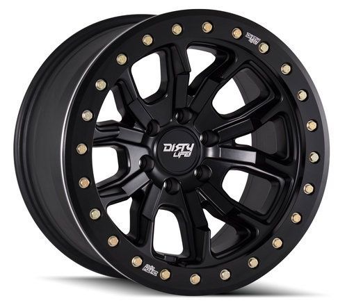 Dirty Life DT-1 9303 17X9.0 5X127 ET-12 Matte Black Beadlock
