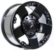 Black Wolf 5187 17X9.0 5X127 ET+15 Matt Black