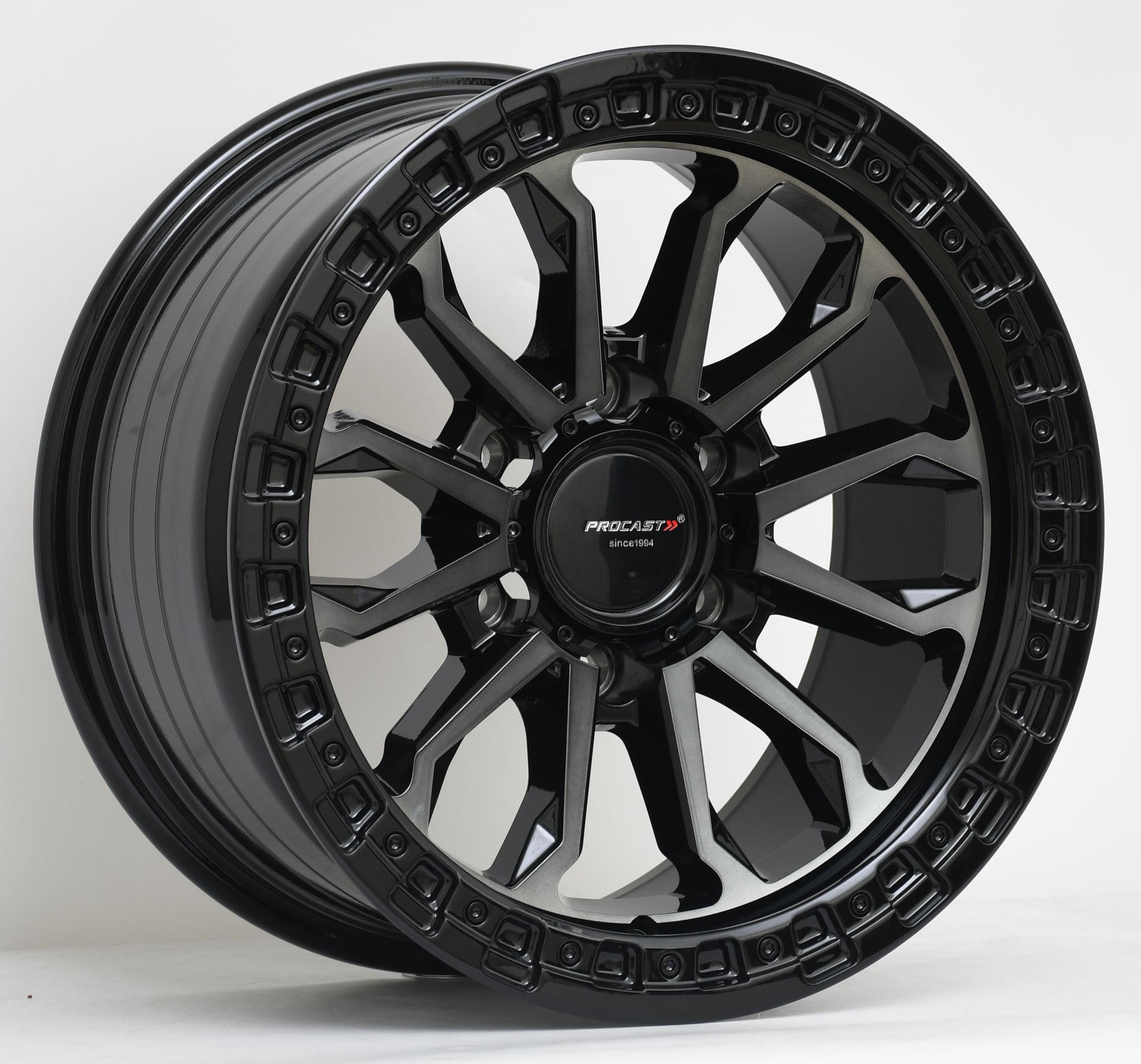 Procast  2178 17X9.0 6X139.7 ET10 Dark Tint / Gloss Black