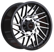 Procast  5518  20X9.0 6X139.7 ET-12 Black Machined